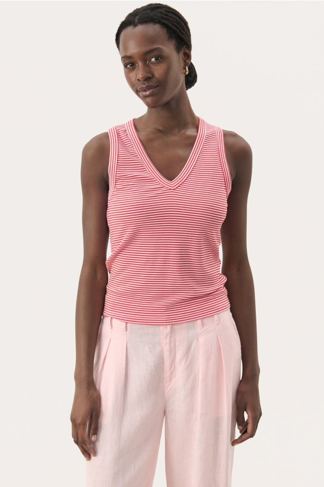 NIKKIAPW TS 30309582 303608 RED AND WHITE STRIPE